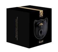 Gvibe – Suceur de clitoris Gcat Mystic – Silicone – Stimulateur vaginal & masseur de mamelons – Noir
