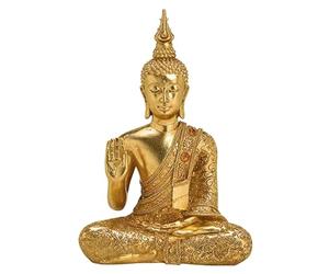 G. Wurm Bouddha 31 cm - Figurine de Bouddha dorée - Décoration Feng Shui