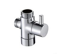 G1/2" 3 voies laiton inverseur valve T-Adapter Convertisseur pour pommeau de douche Valve de distribution d'eau à trois voies Convertisseur connecteur 1/2"