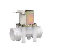 G1/2 Female Threaded Plastic Solenoid Valve DN15 RO Water Inlet And Drain Valve DC12V DC24V AC220V(Non-pressure,220V_CLOSED)
