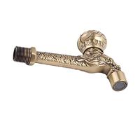 G1 / 2 Mall Murd Water Tap antique en laiton Single Cold Water Faucet européen Style Classic Huile Frottée en laiton Construction de salle de bain Machine à laver Space Sauvegarde