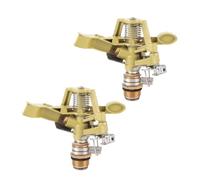G1 / 2 Sprinkler d'impact en Alliage de Zinc, 2pcs 360 ° Fil de Fil Masculin Impulsion Arrosage Sprinklers Buzzle de pulvérisateur Rotatif pour la pelouse de Jardin Système