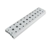 G1/4 Tube Hole Aluminium 10 Stations Collecteur Solénoïde Air Pilot Valve Base