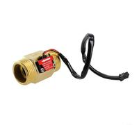 G1 Débitmètre d'eau à effet Hall Sensor Switch, plage de débit de 2 à 50 l/min, corps en laiton, DC 3,5-24 V, débitmètre à turbine industrielle pour chauffe-eau (débitmètre)