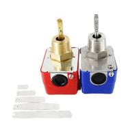 G1 HFS-25 Automatic Stainless Steel Paddle Water Flow Switch Liquid Controller Valve Sensor 1 Inch 1/2 3/4 12V to AC220V(HFS-15 copper)