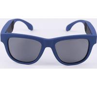 G1 Production d'os Casque de lecture de musique Verres polarisés Lunettes de soleil Cadre bleu Lentilles noires