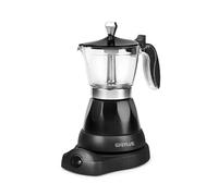 G3 Ferrari Moka électrique Bonjour G10028 – 400 W, 3 tasses, maintien au chaud, socle 360°, noir