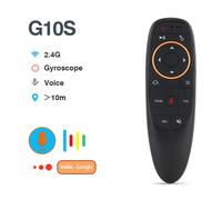 G10S Air Mouse télécommande vocale 2.4G Gyroscope sans fil à Six axes pour Android Tvbox contrôle télécommande intelligente G10 G10SX1