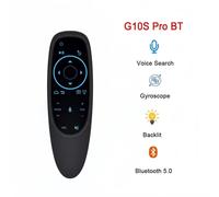 G10S Pro Bt Air Mouse 2.4G Gyroscope Sans Fil Télécommande Intelligente Avec Apprentissage Vocal Ir Pour Android Tv Box H96 Max X88 Pro X9.G10S Pro Bt.