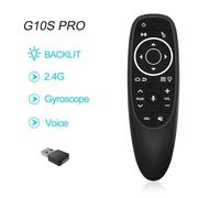 G10S Pro Bt Télécommande Vocale 2.4G Avec Bt5.0 Sans Fil Air Mouse Gyroscope Télécommande Intelligente Rétro-Éclairé Pour Android Tv Box Pk G10.G10S Pro.