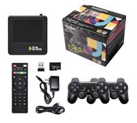 G11 Pro Game Box avec 100 000 jeux, console de jeu vidéo Plug and Play avec 2 manettes sans fil, 256 Go de stockage