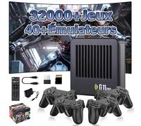 G11 Pro Game Box Console Retrogaming,4K Console de Jeux rétro 40+ émulateurs,32000+ Jeux Rétro,Système HD Console de Jeux vidéo avec 4 contrôleur sans Fil,Plug and Play Emulator Console (64G)