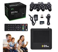 G11 Pro, Retrowave G11 Pro, Console de Jeux Rétro, Plus de 100 000 Jeux, Consoles de Jeux Plug & Play, Manette de Jeu HD 4K avec 2 Manettes Doubles sans Fil (256G(2 poignées))
