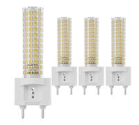 G12 LED 15W, Ampoule Maïs Bi-Boche (Équivalent 120W Halogène/à Incandescence), 1500 Lumen, Éclairage de Plafond, Projecteur pour Maison, Rue, Garage, Paysage, Entrepôt, Pack de 4 (Blanc Froid 6000K)