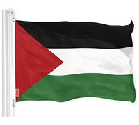 G128 Drapeau palestinien palestinien 3x5 pi 150D imprimé, 150D intérieur/extérieur, couleurs vives, œillets en laiton, beaucoup plus épais et plus durable que le polyester 100D 75D