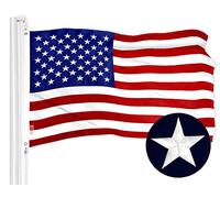 G128 états-unis d'amérique us drapeau 3x5 pieds en laiton brodé etoiles sewn stripes œillets