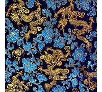 G144 coupon de tissu de brocart soie au broderie fine - par mètre - Patchwork couture F