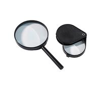 G147 Loupe de Lecture 2 pièces 1 loupe à Main et 1 loupe Pliable V2