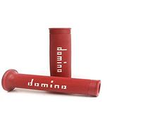 G2 by Domino Moto GP Poignées de Guidon 22 mm (Rouge/Blanc)