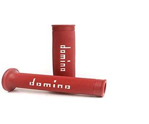 G2 by Domino Moto GP Poignées de Guidon 22 mm (Rouge/Blanc)
