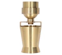 G2 Thread Fountain Nozzle | Alloy Copper Water Spray Head for Garden Pond/Landscape Waterscape | Creates Snowy Tree & Pagoda Effects | 1-10M Adjustable Jet Height