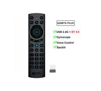 (G20BTS PLUS) G20bts Plus Smart Voice Air Mouse 2.4g Télécommande sans fil rétroéclairée Gyroscope BT5.0