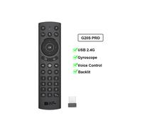 (G20S PRO) G20bts Plus Smart Voice Air Mouse 2.4g Télécommande sans fil rétroéclairée BT5.0 Gyroscope