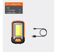 G21 COB SUPERFIRE-Lampe de Travail G25 COB + XPE avec Aimant et Banque d'Alimentation, Torche Étanche Rechargeable par USB C, Lanterne d'Extérieur ""Nipseyteko