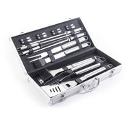 G21 set d'outils pour barbecue 17 pcs, coffret en aluminium
