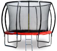 G21 SpaceJump Trampoline, 305 cm, rouge, avec filet de protection + échelle gratuite 69042