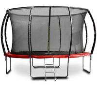 G21 SpaceJump Trampoline, 366 cm, rouge, avec filet de protection + échelle gratuite 69042