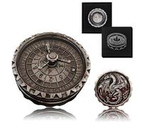 G21 Spinner de Roulette pour Ensemble de dés DND, D20 dé Métallique Dragon avec Coffret Cadeau pour Jeu Dungeons and Dragons, Jeu de rôle RPG, Cadeau pour Jeu de Table (Taches de Sang)