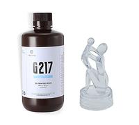 G217 résine d'imprimante 3D transparente, RESIONE non jaunissante resine ABS like, resine 3d résistante et rigide pour art décoratif, maquette architecturale 1kg