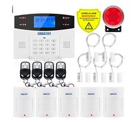 G2BW LCD Clavier WiFi GSM PSTN Accueil Détecteur de Mouvement du système Fil sans sécurité App fumée contrôle Installation Rapide(G2BW Bundle O)