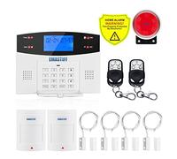 G2BW LCD Clavier WiFi GSM PSTN Accueil Détecteur de Mouvement du système Fil sans sécurité App fumée contrôle Installation Rapide(G2BW Bundle N)