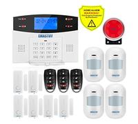 G2BW LCD Clavier WiFi GSM PSTN Accueil Détecteur de Mouvement du système Fil sans sécurité App fumée contrôle Installation Rapide(G2BW Bundle D)
