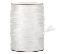 G2PLUS 100m Fil Nylon 1.5mm Blanc,Fil Bracelet Macramé,Cordon Tressé