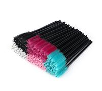 G2PLUS 100PCS Brosses à Cils Jetables,Pinceaux à Cils Jetables,Goupillon Cils,Brosse à Sourcils,Outil de Maquillage Mascara Brosse à Sourcils Applicateur(Multicolore)