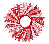 G2PLUS 10M Fanions Guirlande de Fanions Fanion de Couleur Drapeaux de Triangle Décoration Double Face pour Chambre à Coucher,Fêtes d'anniversaire ou Décoration de Mariage