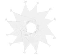 G2PLUS 3.3M Blanc Fanions Guirlande de Fanions Blanc en Tissu Bannière Vintage Banderole Triangle pour Anniversaire,Mariage,Fête Décoration