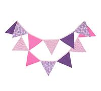 G2PLUS 3.3M Guirlande de Fanions,Fanions Bannière,Guirlande en Tissu Double Face Banderole Triangle pour Chambre d'enfant,Fêtes d'anniversaire