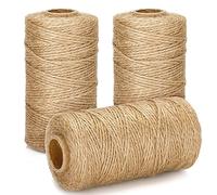 G2PLUS 300M Ficelle Jute Ficelles de Jardinage Corde Naturelles Fil de Jute Corde Fine pour Jardiage Décoration de Mariage,Arts Créatifs DIY l'emballage Cadeau