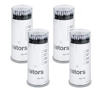 G2PLUS 400PCS Micro Brosses,Microbrosses Cils Brosse Cils,Applicateurs Brosses,pour Extension de Cils Coloration des Cils,Maquillage Noir