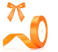 G2PLUS Ruban Satin Orange 20 mm x 22 m Ruban Cadeau Emballage- Pour Emballage Cadeau, à la main, Décoration