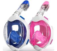 G2RISE Masque de Plongée Enfant Intégral, Vue Panoramique à 180 degrés, Anti-buée et Anti-Fuite