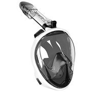 G2RISE SN01 Masque de plongée intégral avec tuba amovible, anti-buée et pliable pour adultes et enfants
