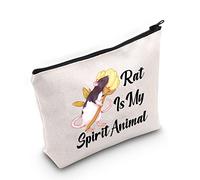 G2TUP Trousse de maquillage Rat Is My Spirit pour amoureux des rats - Sac de maquillage pour maman - Cadeau pour propriétaire de rat - Pochette de voyage à fermeture éclair - Cadeau pour amoureux des