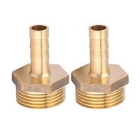 G3 / 4 Male Thread Barb Connector | Brass Pipe Fitting for Gas/Liquid/Pneumatic Lines | High Pressure & Temperature Tolerant | 2PCS Set with 10mm / 14mm / 16mm Sizes (10mm)