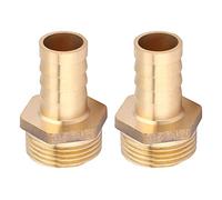 G3 / 4 Male Thread Barb Connector | Brass Pipe Fitting for Gas/Liquid/Pneumatic Lines | High Pressure & Temperature Tolerant | 2PCS Set with 10mm / 14mm / 16mm Sizes (16mm)