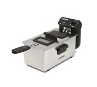 G3 Ferrari Friteuse Pastel G10203 2000 W 3 litres avec récipient émaillé, panier en acier inoxydable, température réglable (130° - 190°C), facile à nettoyer.